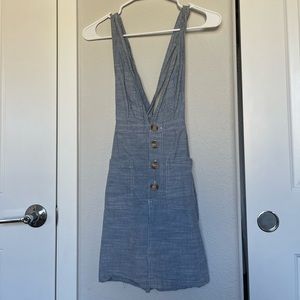 Short blue sundress